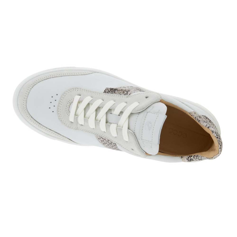 Ecco Street Tray Street Sneakers Dam Grå Vita | SE 262AHK